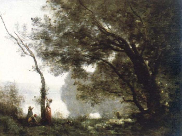 Jean Baptiste Camille  Corot souvenir de mortefontaine china oil painting image